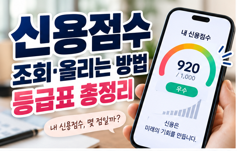 내 신용점수 몇 등급일까? KCB·NICE 등급표와 신용점수 올리는 방법