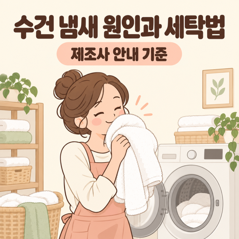 수건 냄새 식초·베이킹소다 쓰기 전 확인할 세탁기 제조사 주의사항과 냄새 관리법