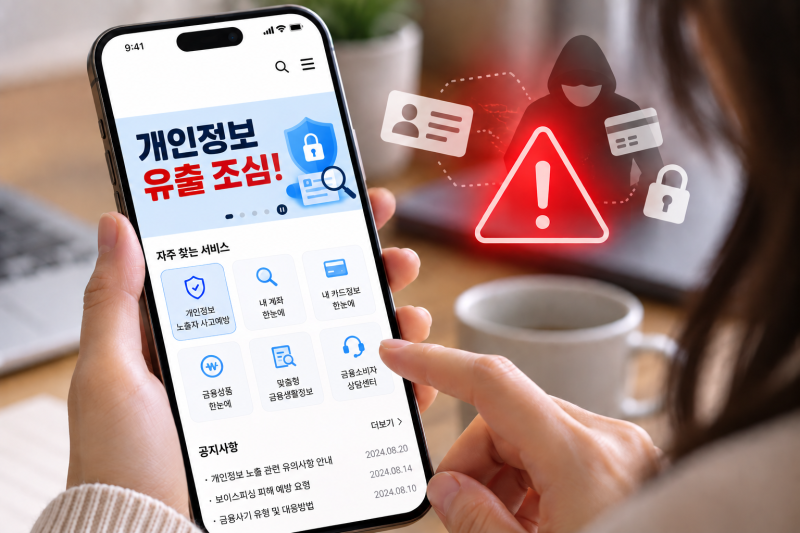 내 통장 잔고 0원 되기 전에! 개인정보 유출 조회 & 명의도용 무료 차단 4종 세트