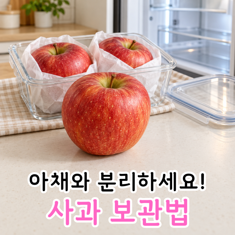 사과 보관법 냉장고에서 오래 홍로사과 먹는 방법