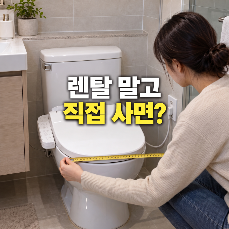 비데, 렌탈 대신 직접 사면 뭐가 달라질까?