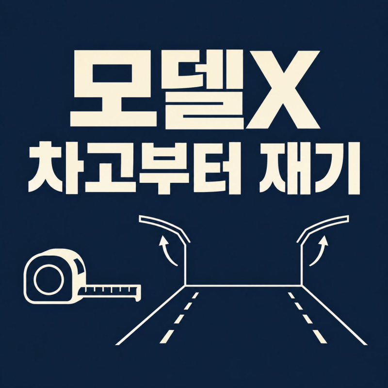 테슬라 모델X 중고, 2.5m 차고라도 문부터 열어볼 이유