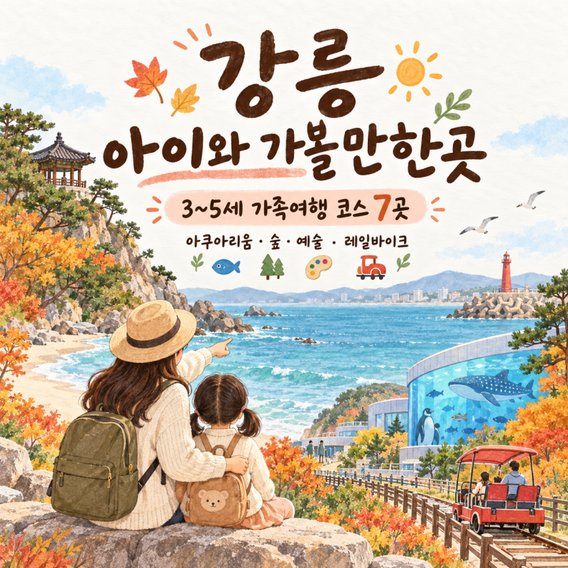 강릉 아이와 가볼만한곳｜3~5세 가족여행 코스 7곳