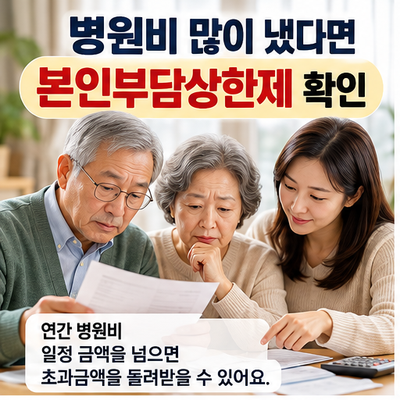 병원비 많이 냈다면 본인부담상한제｜초과한 의료비 돌려받는 방법