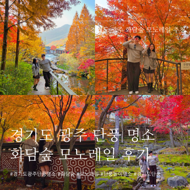 [경기도 광주] 경기도 단풍 명소 곤지암 화담숲 방문 후기(화담숲 모노레일)