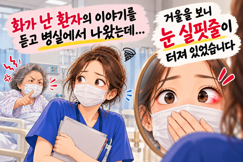 눈 실핏줄 터짐, 거울을 보고 깜짝 놀랐던 그날… 왜 생겼을까?