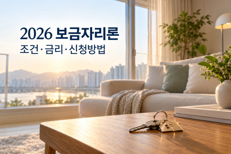 2026 보금자리론 대출자격 신청방법 (+10월 금리·한도·신혼부부 조건)