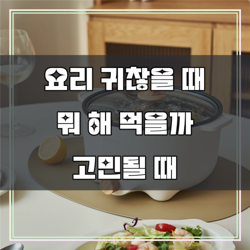 단미 멀티쿠커 전기냄비 찜기 찜솥 프라이팬 그릴 샤브샤브 여행용 캠핑용 전골냄비 3L