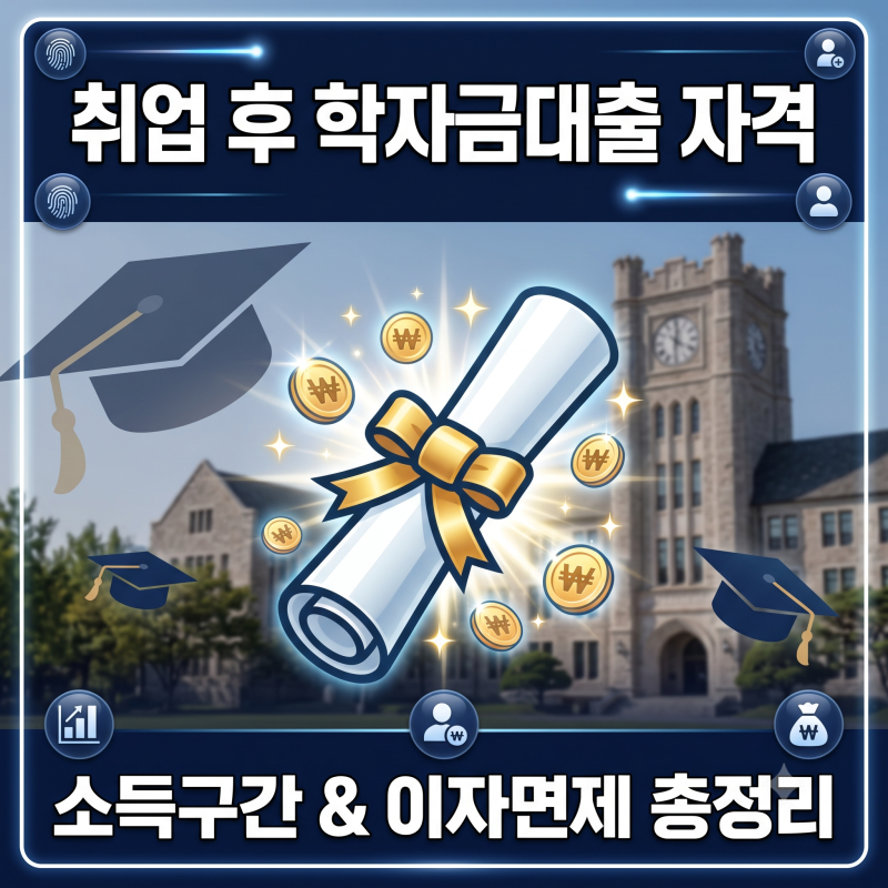 2026 대학생 학자금대출: 취업 후 상환 조건 및 다자녀 가구 이자 면제