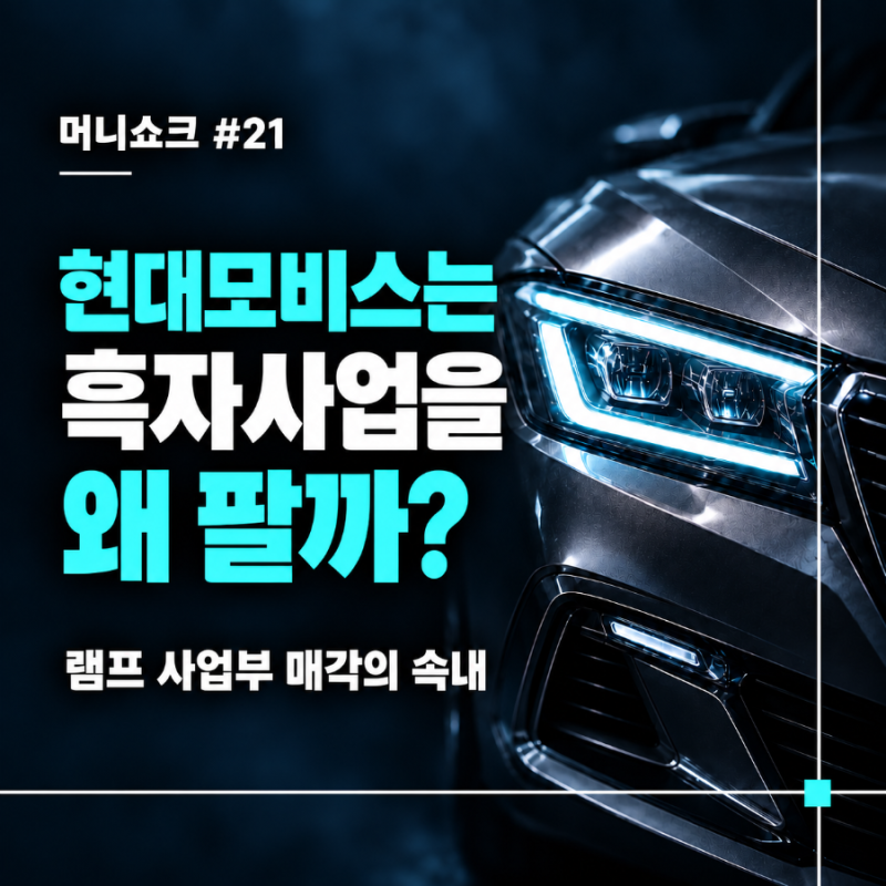현대모비스는 영업흑자 램프사업을 왜 팔까?｜미래차에 돈을 다시 배치하는 방법