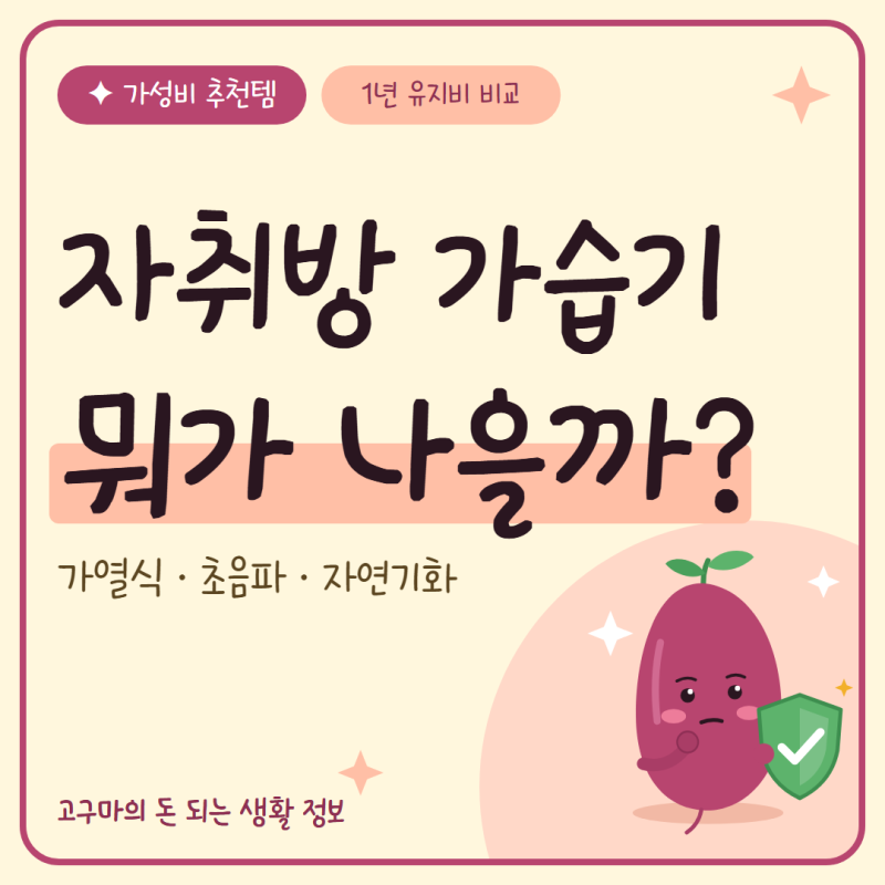 가열식 가습기 vs 초음파, 자취방 전기요금 차이는?