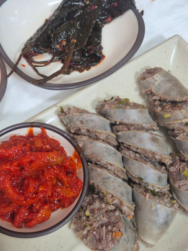 속초 강아지 동반식당 아바이마을 유진이네