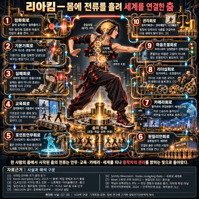 리아킴몸에전류를흘려세계를연결한춤