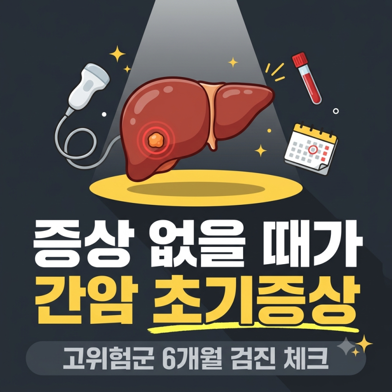 간암 초기증상, 증상 없을 때 찾는 법과 검진 6개월 기준