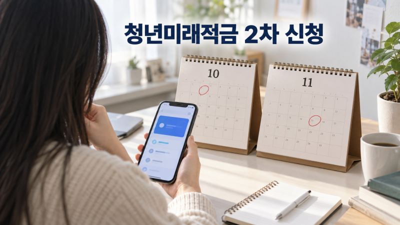 청년미래적금 2차 신청방법 2026, 홀짝제부터 가구원 동의·11월 계좌개설까지 순서