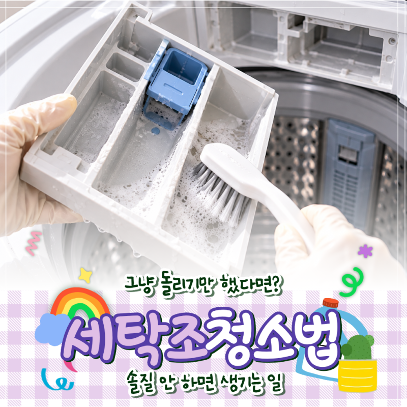 통돌이 세탁기 솔질 안 하고 청소하면 생기는 일