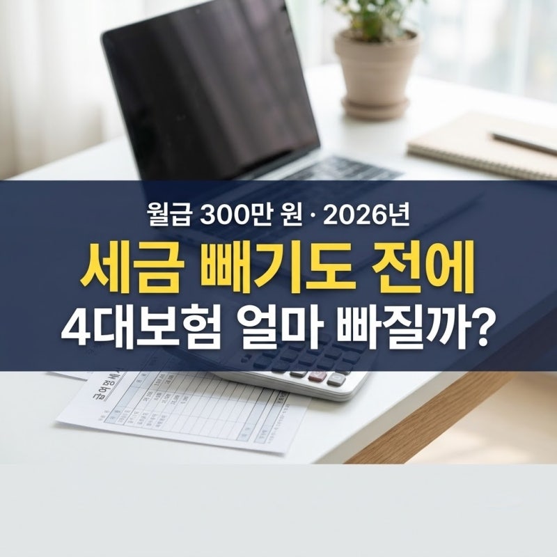 2026년 4대보험 요율, 작년보다 월급 300만 원에서 얼마나 더 빠질까?