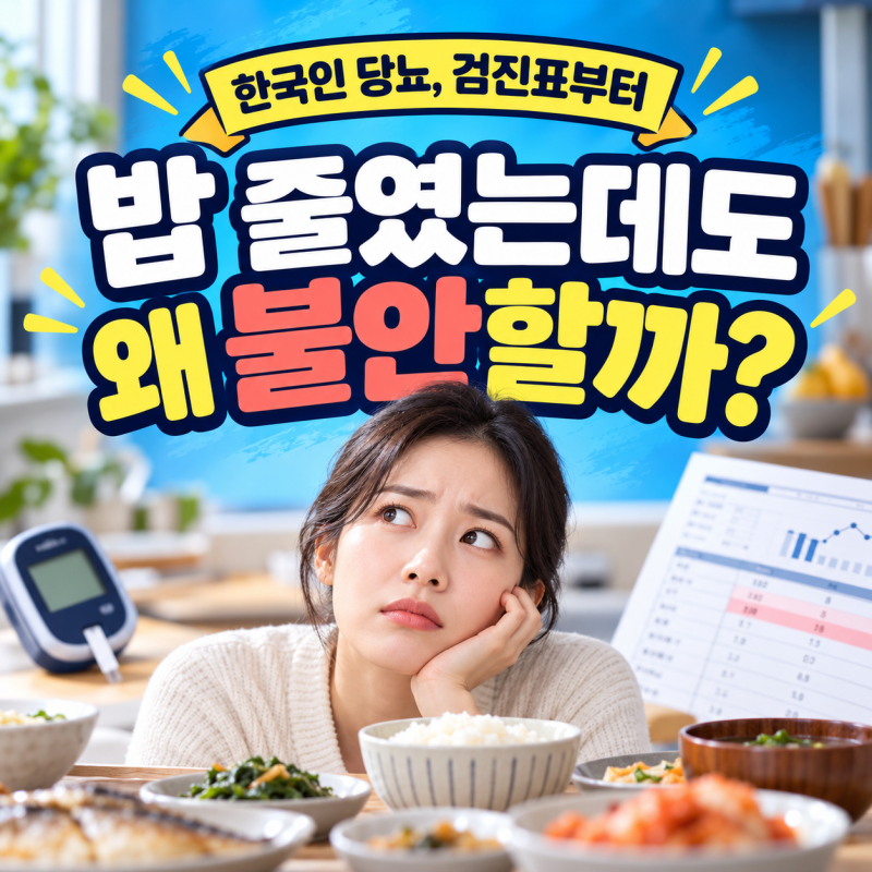 밥을 줄였는데도 불안하다면, 한국인 당뇨는 ‘이것’부터 봐야 합니다