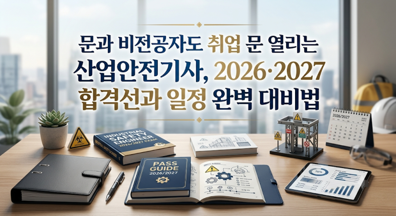 문과 비전공자도 취업 문 열리는 산업안전기사, 2026 2027 합격선과 일정 완벽 대비법