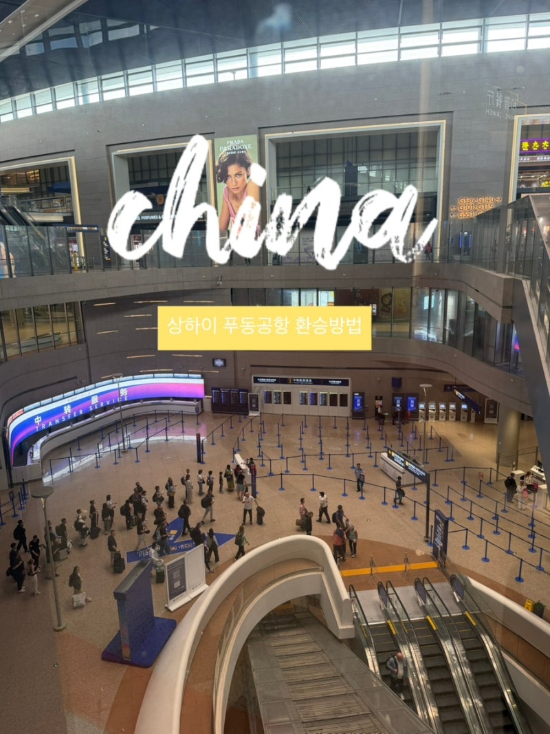 상하이 푸동공항 환승 2시간 30분｜중국동방항공 후기, E-sim 유심 추천