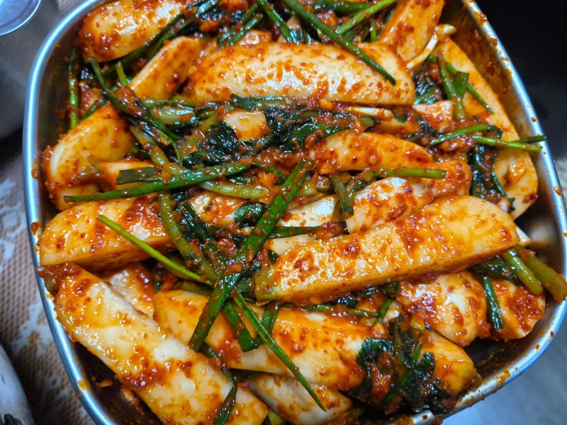 가을 김치, 맛있는 총각김치 레시피 알타리무김치 담그는 법