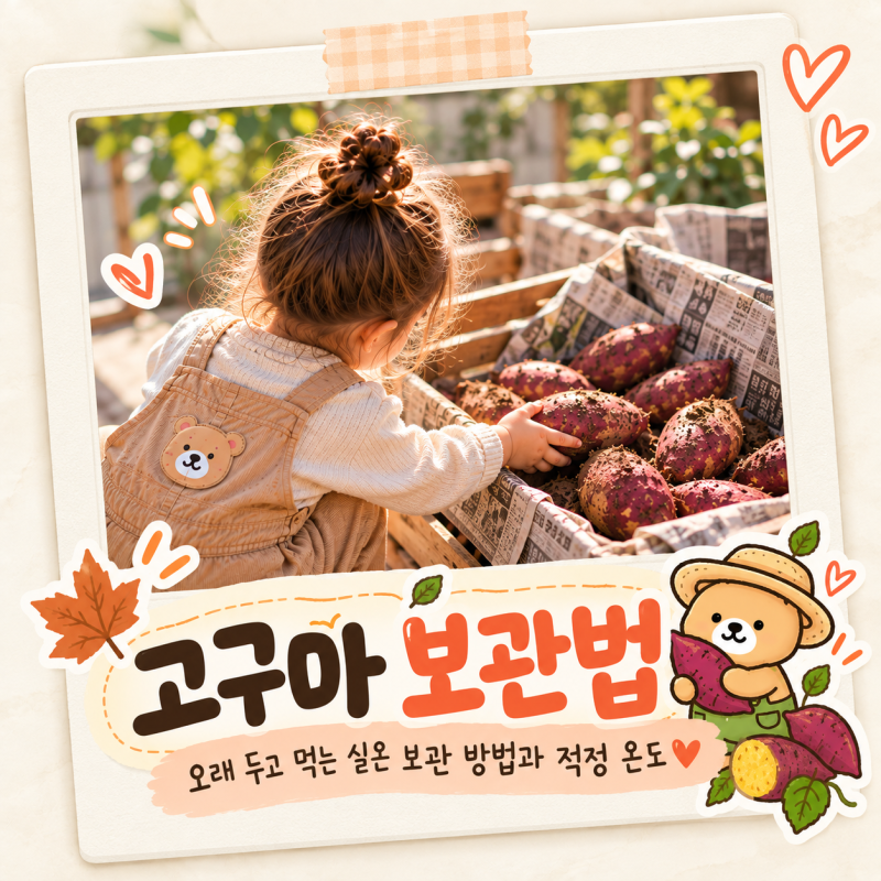 고구마 보관법 오래 두고 먹는 실온 보관 방법과 적정 온도
