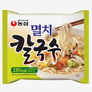 X에서 화제라는 농심 멸치칼국수 10분 레시피 후기(feat. 꼬들파)