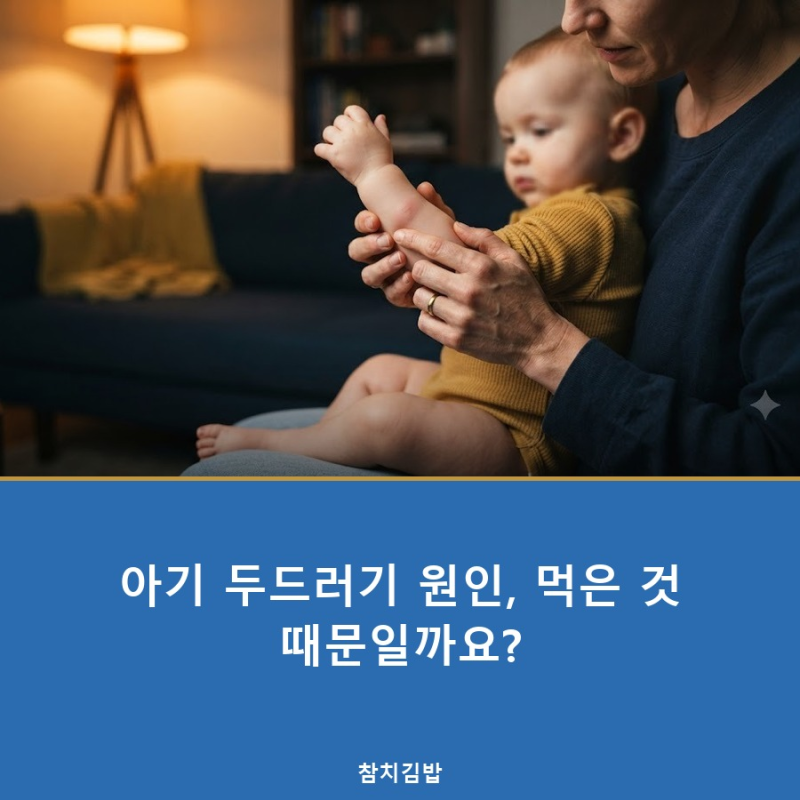 아기 두드러기 원인, 먹은 것 때문일까요?