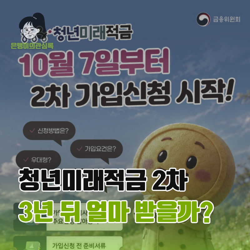 청년미래적금 2차 총정리, 월 50만원 넣으면 만기 2천만원 넘는다?