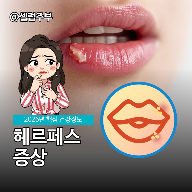 헤르페스 뜻과 증상, 입술 물집이 궁금해