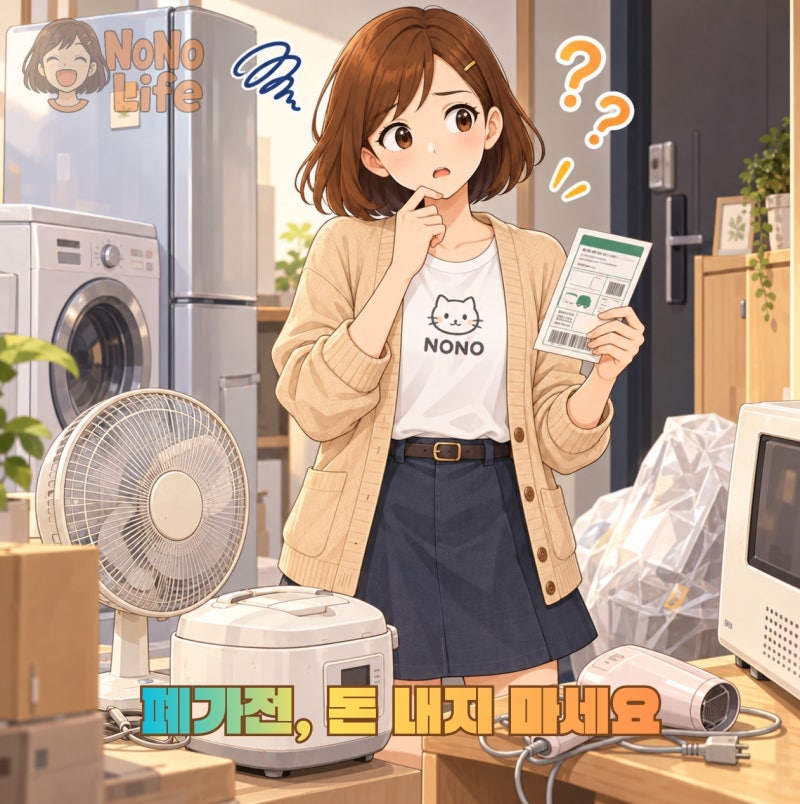 폐가전 버릴 때 돈 내지 마세요, 대형·소형 가전 무료 배출 방법