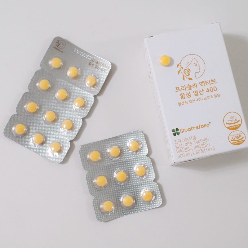 임신준비 엽산400 프리솔라 액티브 활성엽산