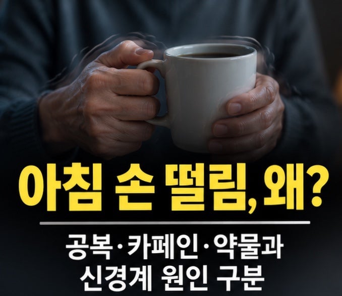 아침 손 떨림, 왜? - 공복·카페인·약물과 신경계 원인 구분