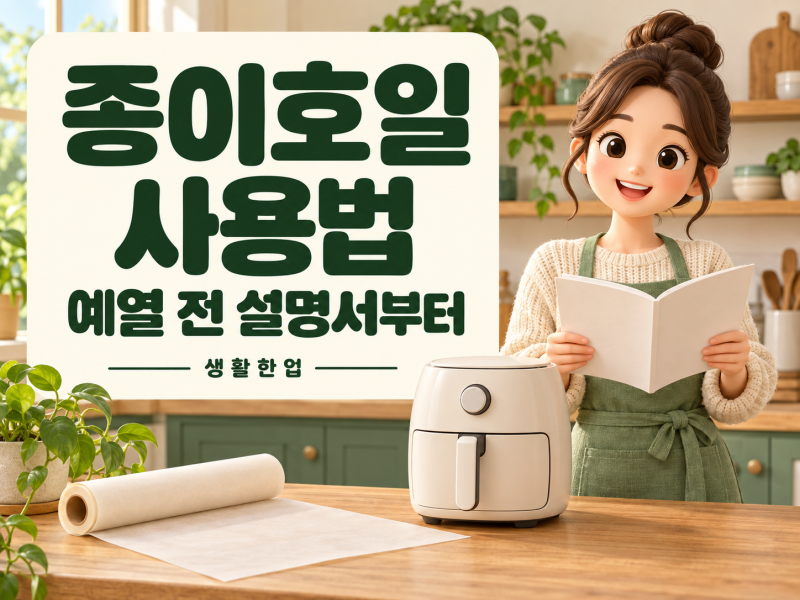 에어프라이어 종이호일, 예열할 때 빈 채로 넣으면 안 되는 이유