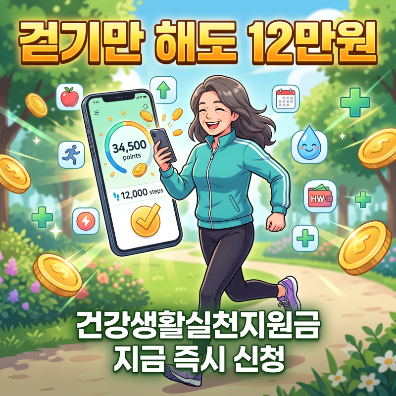 건강생활실천지원금제 신청방법·대상자,사용처까지 한번에 정리