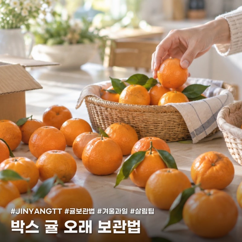 귤 보관법, 박스째 두지 마세요! 곰팡이 줄이는 보관 순서