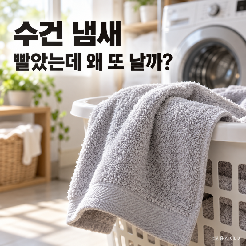 수건 빨았는데 또 냄새, 세제를 바꿔야 할까?