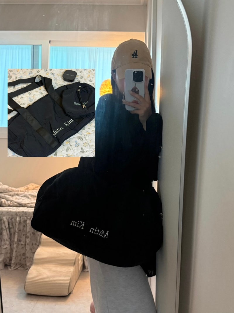 라네즈 마뗑킴 콜라보 네오 쿠션 뮤이 더플백 가방 내돈내산 실착 후기 왜 안 사?
