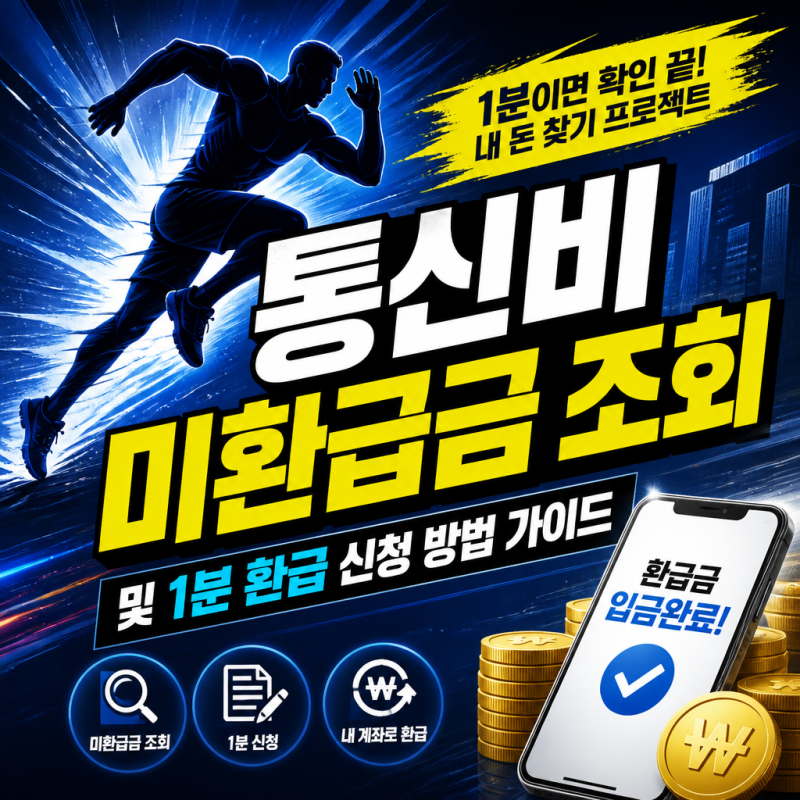 잠자는 통신비 찾아가세요 스마트초이스 미환급금 1분 신청 방법 총정리