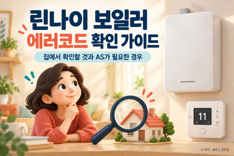 린나이 보일러 에러코드 정리｜11·16·17·56·99, 집에서 확인할 것과 해결법