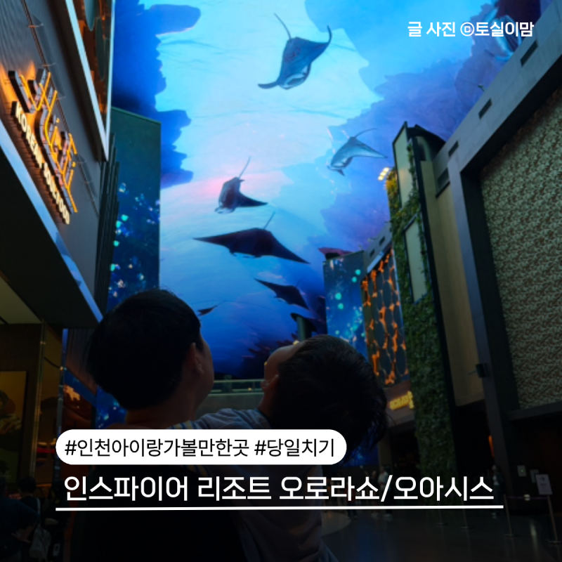 Incheon Day Trip with Kids: Inspire Resort Rotunda Aurora Show, Jjang Arcade, Oasis