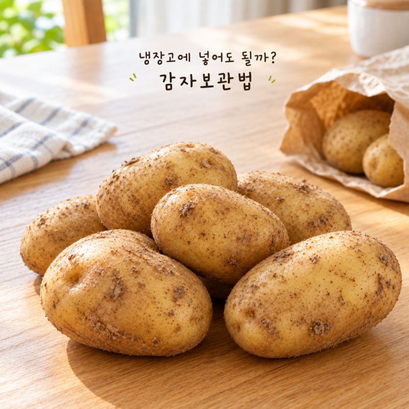 냉장고에 넣어도 될까? 헷갈리는 감자보관법