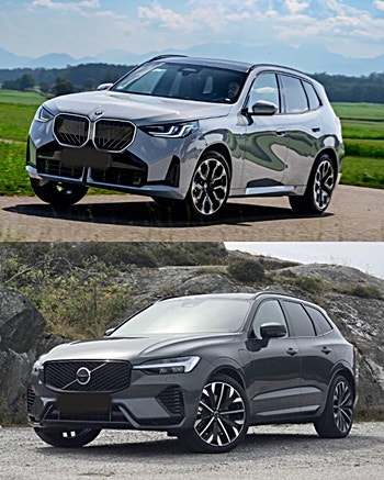 2026 BMW X3 vs 신형 볼보 XC60 T8 하이브리드 비교,가격·옵션·승차감부터 크기까지 비교