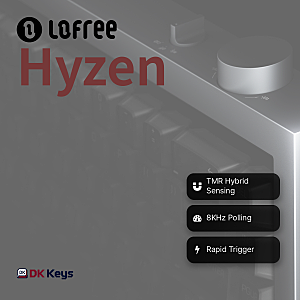 Lofree Hyzen, TMR 하나로 자석축과 기계식 스위치를 오가는 65% 하이브리드