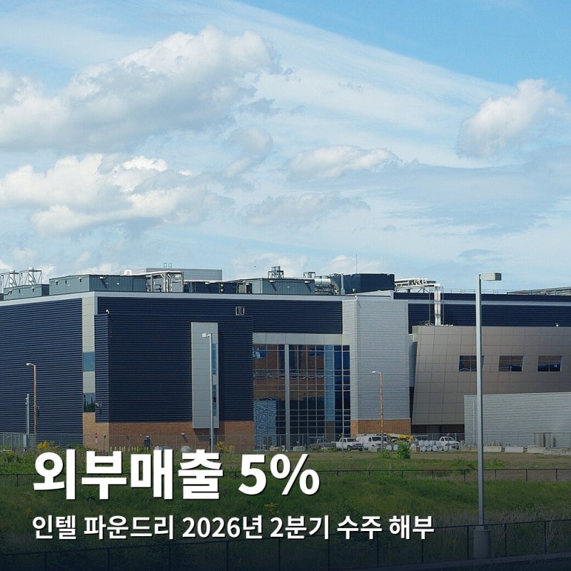 인텔 파운드리, 외부 고객은 5%뿐 — 2026년 2분기 수주 점검