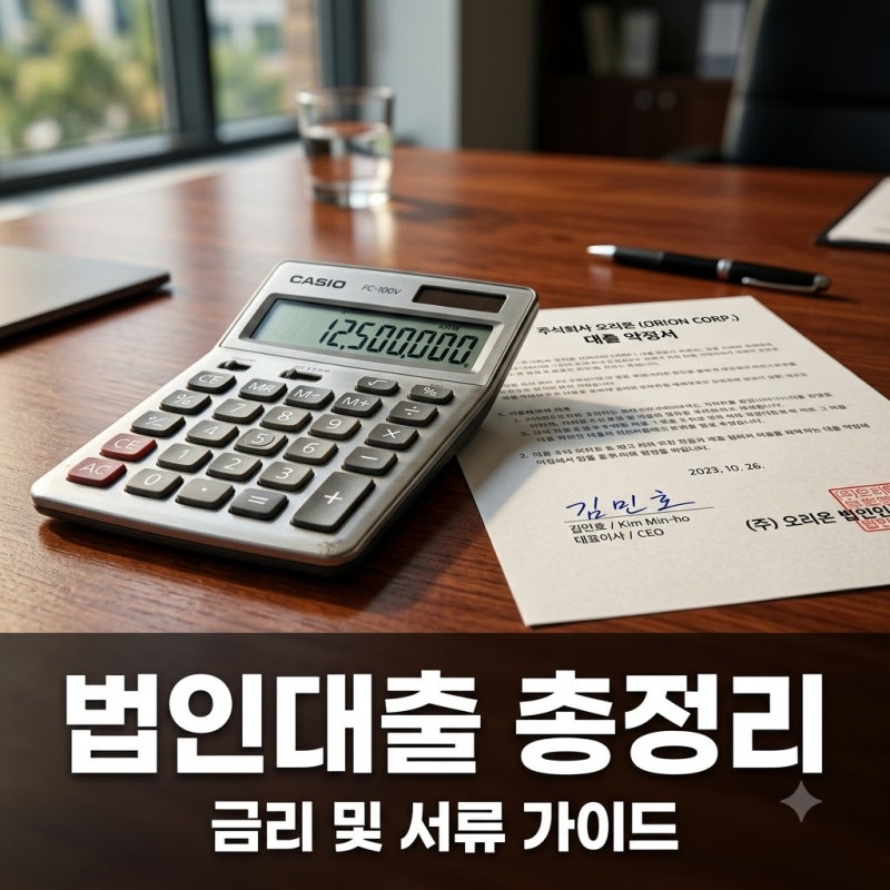법인캐피탈대출 금리 비교 및 신청 서류 총정리 가이드