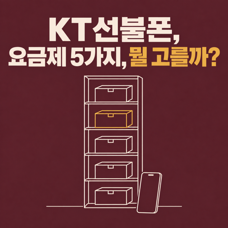 KT선불폰, KT 선불 요금제 5가지 중 무엇을 고를까? 하루 차감 방식과 KT 선불폰 개통방법