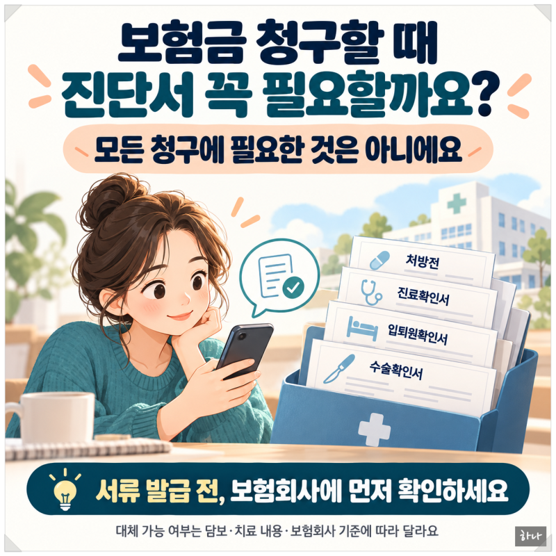 보험금 청구할 때 진단서 꼭 필요한가요? 서류 발급 전 확인할 것