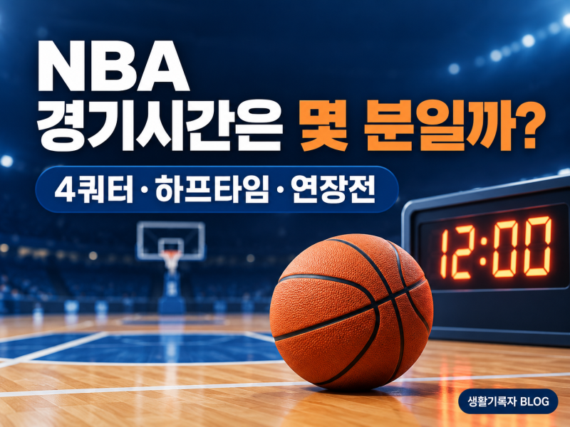 NBA 경기시간은 몇 분일까?｜4쿼터·하프타임·연장전까지 정리
