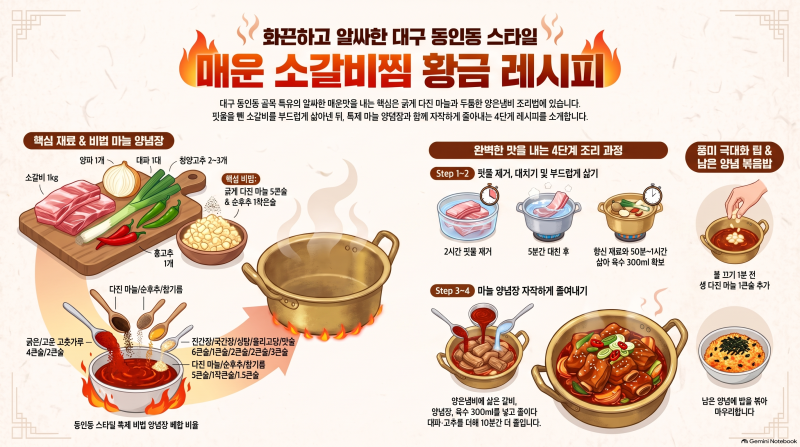 동인동매운갈비찜 레시피